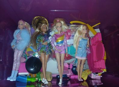 barbie dolls and accessories box included