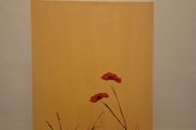 canvas painting,  Golden poppies