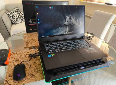 Gaming Laptop Clevo Erazer i5 12450H 8/12 RTX4050 6GB 75W 16GB DDR4 3200Mhz 512GB Nvme Pcie 4.0 17.3" FHD 144hz Ips 300nits Win11 RGB Cooler Mouse