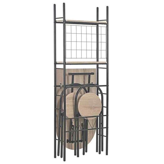 Folding Dining Set 3 Pieces with Storage Rack - Free Delivery Nationwide