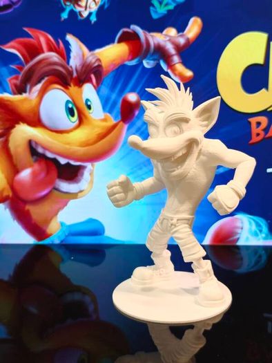 3D Printed Crash Bandicoot (PS1) Figurine