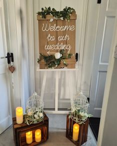 Wedding Welcome Sign Set for Hire/Rent