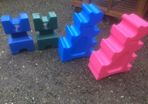 Plastic Jump Blocks and plastic horse jumps