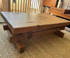Solid wood living room table