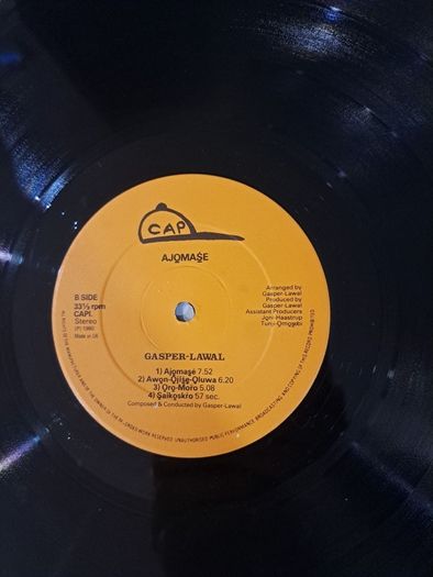 Casper lawal Ajomase 1980 Cap Records