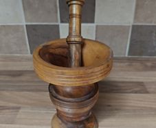 Wooden Pestle and Mortar