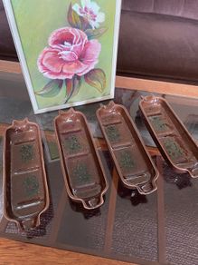 Vintage Achill Studio Pottery Corn Cob Dishes