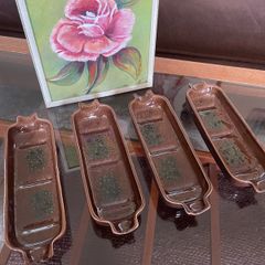 Vintage Achill Studio Pottery Corn Cob Dishes