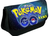 Pokemon go Personalized Pencil Case Make up bag School Birthday Gift Boys Girls with your own name on it! / back to school stationery