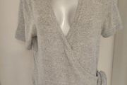 BNWT Next grey wrap short sleeve cardigan size UK14 EU42 Postage included