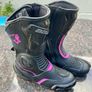 Motorbike Helmet Bogotto & Bela Stripe Racing Boots. Image 8