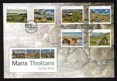 2018 Isle of Man Tholtans by Ray Kelly Commemorative Stamps First Day Cover (FDC)