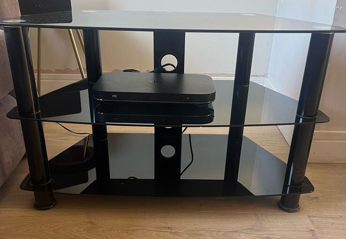Black tv stand