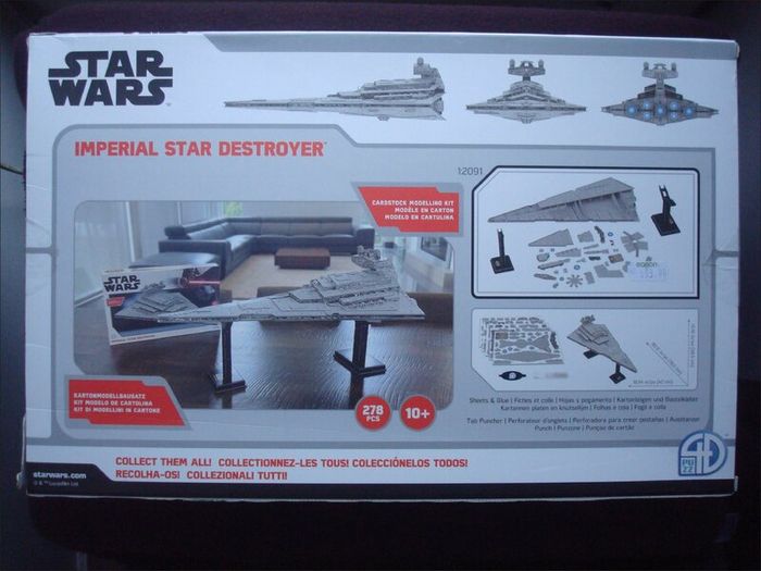 Star Wars Imperial Star Destroyer Model Kit - University Games - New