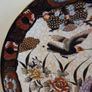 Large Vintage hand painted Satsuma Love Birds Plate Image 3