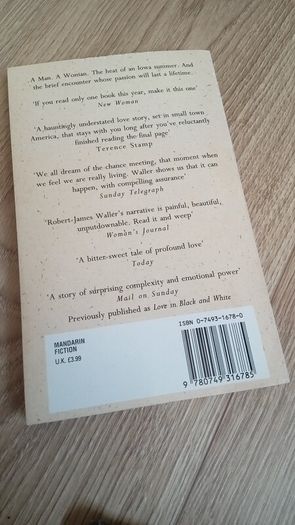 The Bridges of Madison County novel Robert James Waller