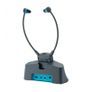 Serenity Wireless TV Headphones - Dark Gray and Blue Image 2