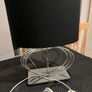 Elegant Black & Silver Table Lamp Image 8