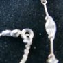 Vintage Sterling Silver 925 Multiple Cubic Zirconia Gems Necklace 5,6g length -18" Image 8