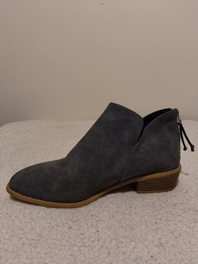 Grey Suede Ankle Boots