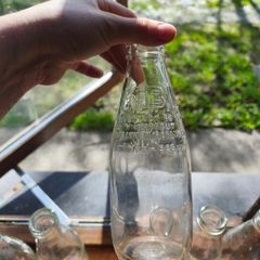 Vintage milk bottles