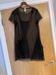 Master & Margarita Sheer Black Dress.  S.14.  New- No Tag.