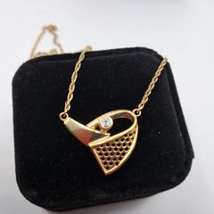 Vintage 9ct yellow gold necklace