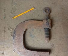 antique forged clamp