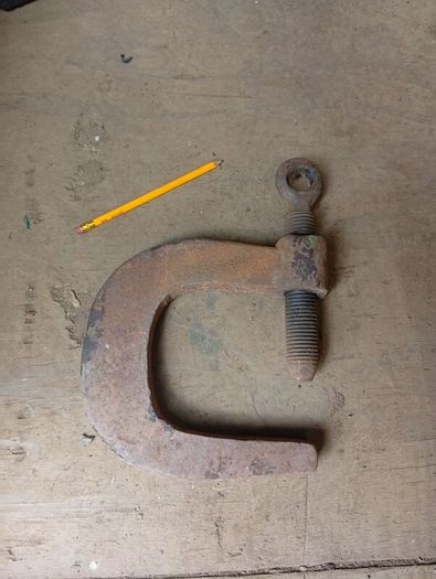 antique forged clamp