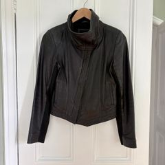 Leather Jacket White Suede