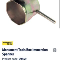 Monument Tools Box Immersion Spanner