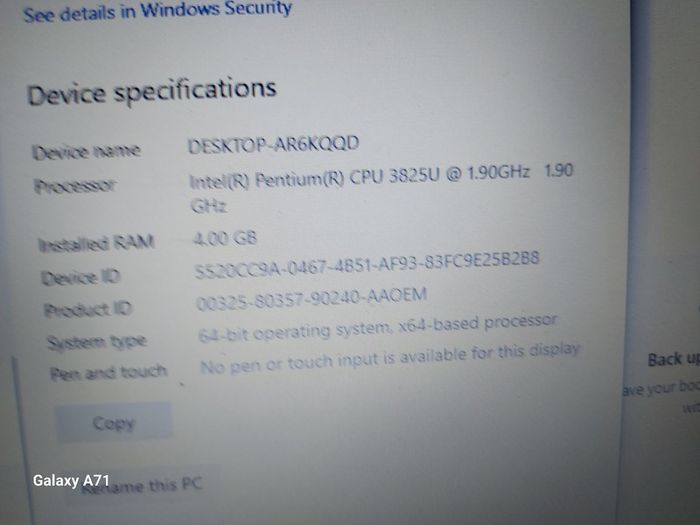 HP 15.6 inch Laptop, Purple, Model TPN-C125, Intel Pentium CPU 3825U, 1.9GHz, 4GB Ram, 300GB HDD, Windows 10, Microsoft Edge, Chrome, and VLC