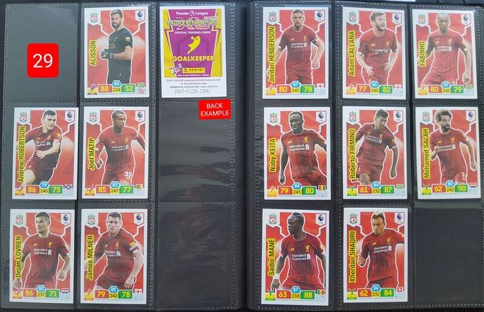 Liverpool Footbal Cards