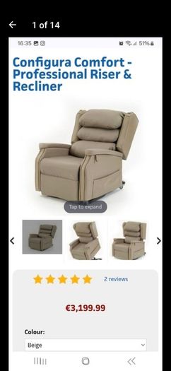 Configura Comfort 1 Recliner Chair