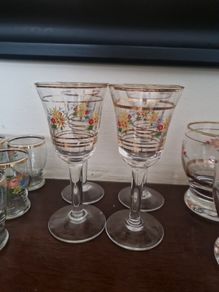 vintage sherry glasses
