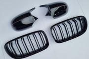 BMW 3 Series E90 E91 Lci Kidney Grilles &amp; Mirror Covers Set Brand New