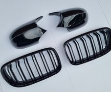 BMW 3 Series E90 E91 Lci Kidney Grilles & Mirror Covers Set Brand New