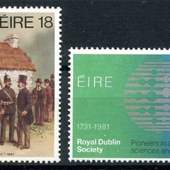 Ireland 1981 - Scott # 513-514 - Anniversaries: Land Law & The Royal Dublin Society, Complete Set - Mint Never Hinged