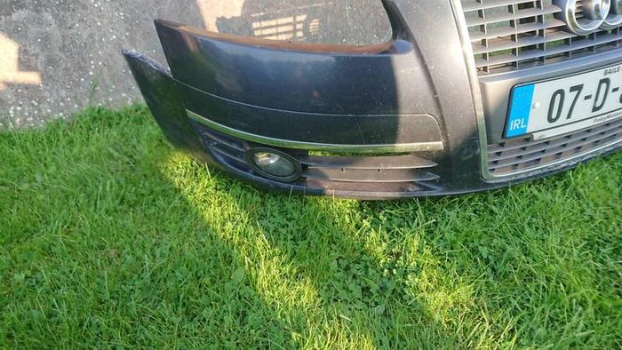 Audi a6 c6 front bumper fog grills lamps spotlights middle grill  wings mirrors sline suspension parts breaking 2.0tdi a4 a6