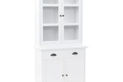 Welsh Dresser with 4 Doors MDF and Pinewood 80x40x180 cm