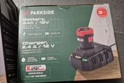Parkside 12V Charger.  Indoor Outdoor Maintenance DIY Projects Garage Garden Mechanic 12V 20V 40V Xteam Cordless Brushless Power Tools Lidl