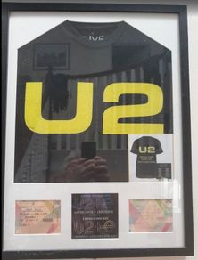 U2 T-Shirt framed