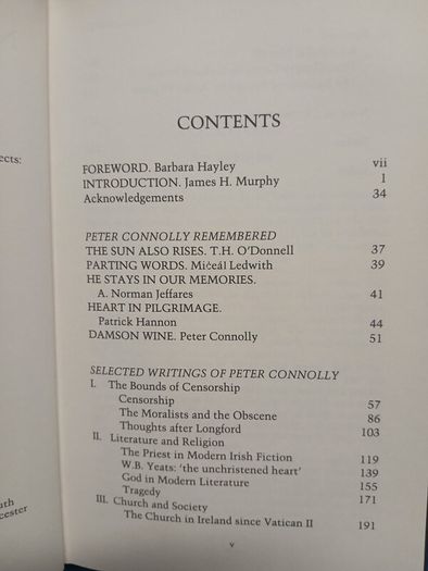 Peter Connolly Selected Writings