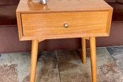 JYSK MCM Bedside Lamp or End Table HOKKSUND Model