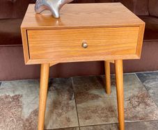 JYSK MCM Bedside Lamp or End Table HOKKSUND Model