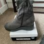 boots grey suede effect wedge sock boots size 41 Image 7