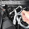 EGOFINE 46 Pieces 1/4" Drive Socket Set&Tool Sets, Ratchet Wrench Set with Bit Socket Set Metric and Extension Bar for DIY, Car Repair and Household with Storage Case