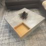 Modern Concrete-Effect Coffee Table Image 2