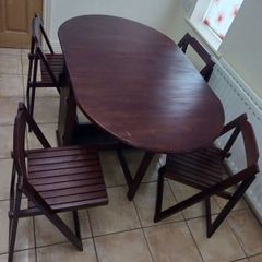 Folding table and chairs