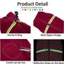 Cosy Polar Fleece Coat for Dogs, Full body Jacket, Dogs Ones With D Ring, Zipper with Reflective Jumpsuit, Winter Clothes for Pet Dog Outdoor or Indoor Small Dogs (Red, XS M, Image 3